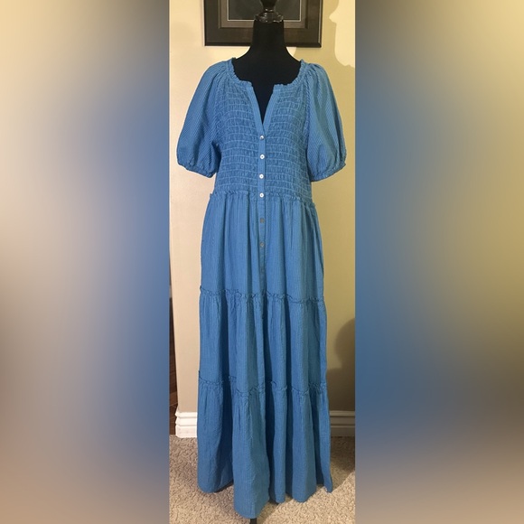 Sundance Vibrant Blue Midi Dress - Picture 3 of 3